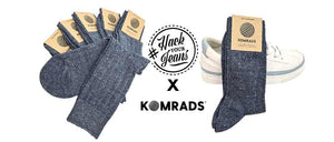 NEW: Komrads socks, made of recycled jeans - Komrads