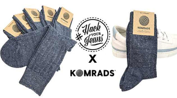 NEW: Komrads socks, made of recycled jeans - Komrads
