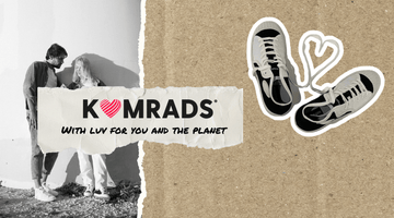 One pair of sneakers = twice the love! - Komrads