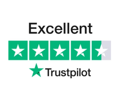 excellent 4.5 star trustpilot rating